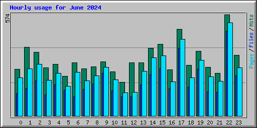 Hourly usage for June 2024